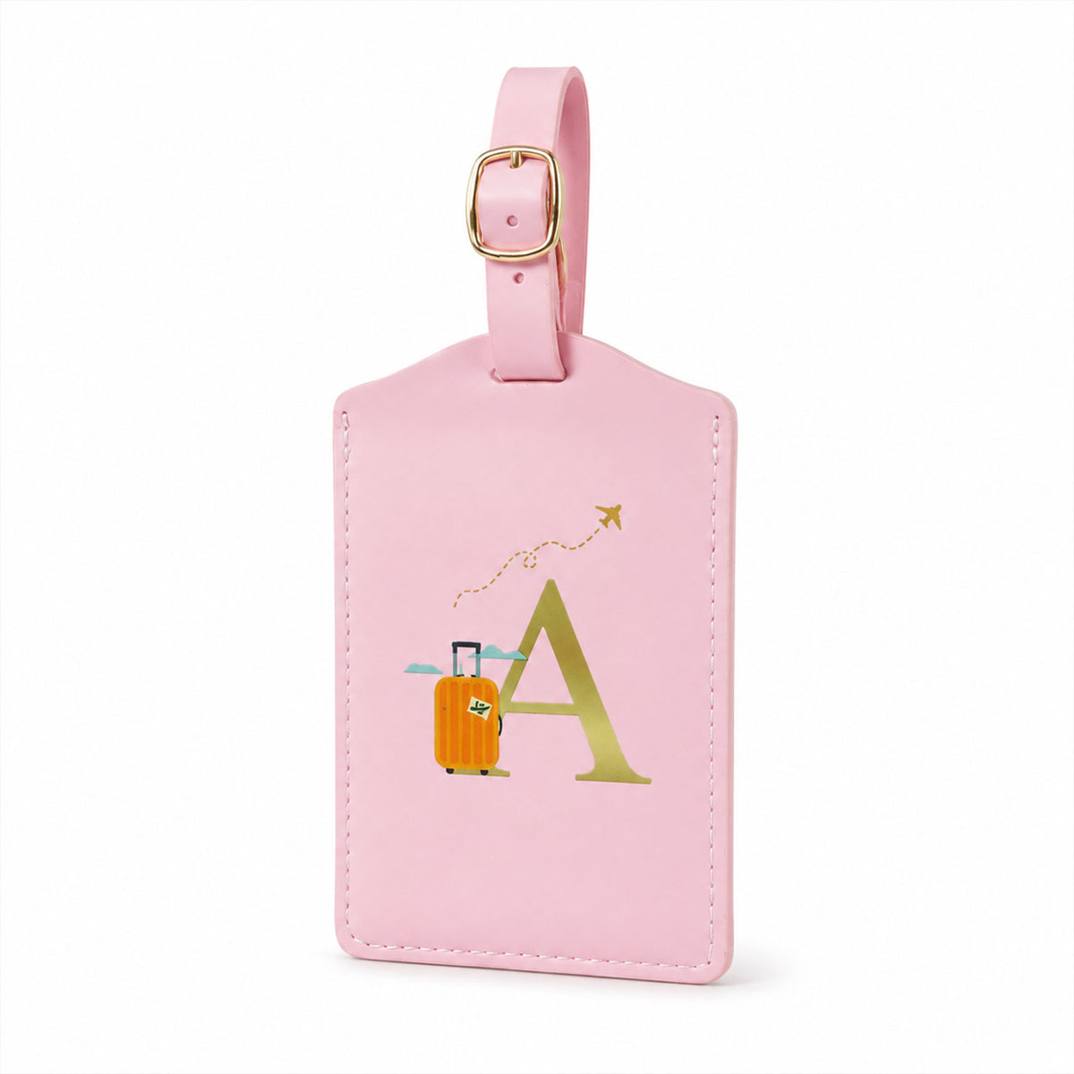 PU leather travel luggage tag product image 5