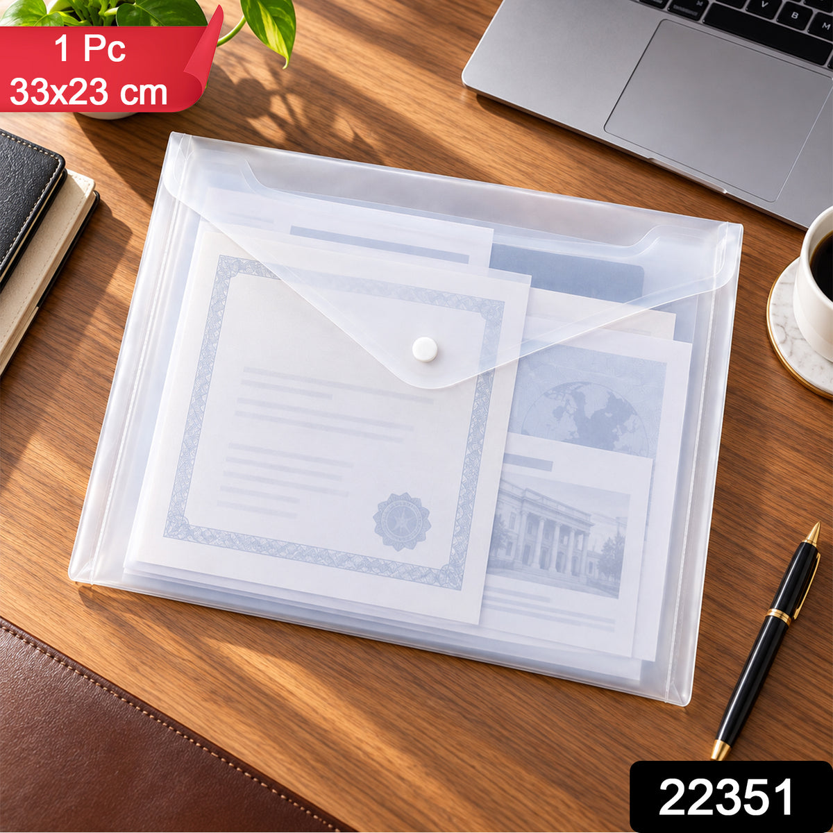 Plastic document file folder SKU image
