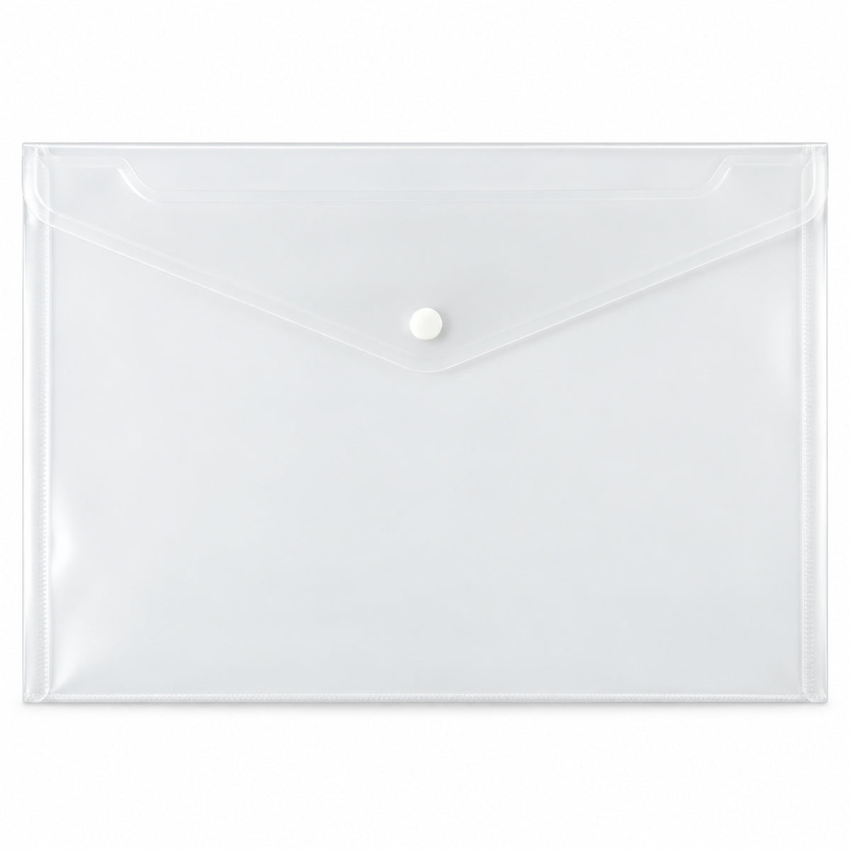 Plastic document file folder white background