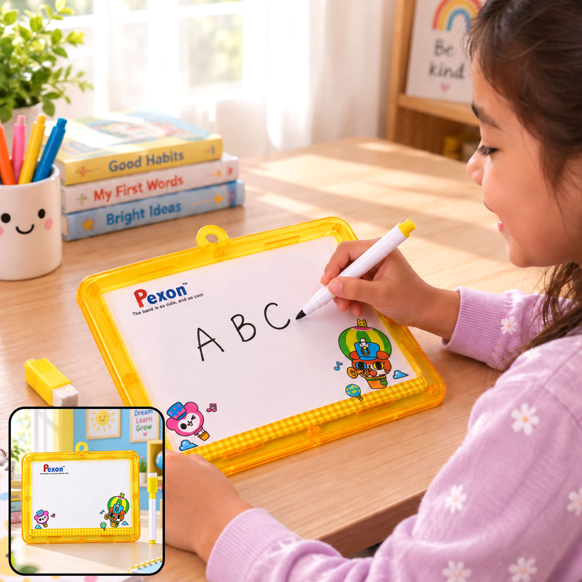 Reusable kids writing and drawing slate - view 1