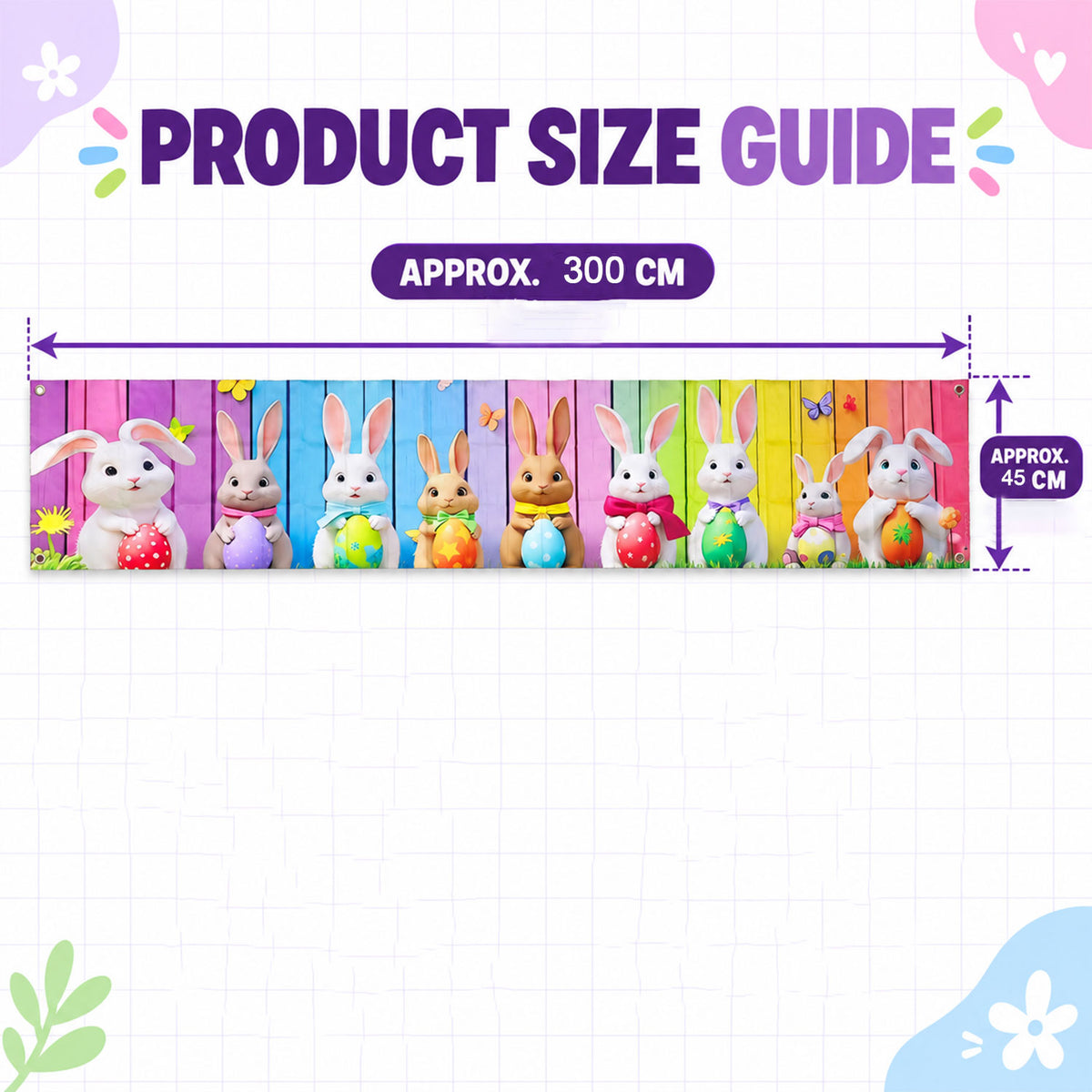 Backdrop curtain size 300x45cm