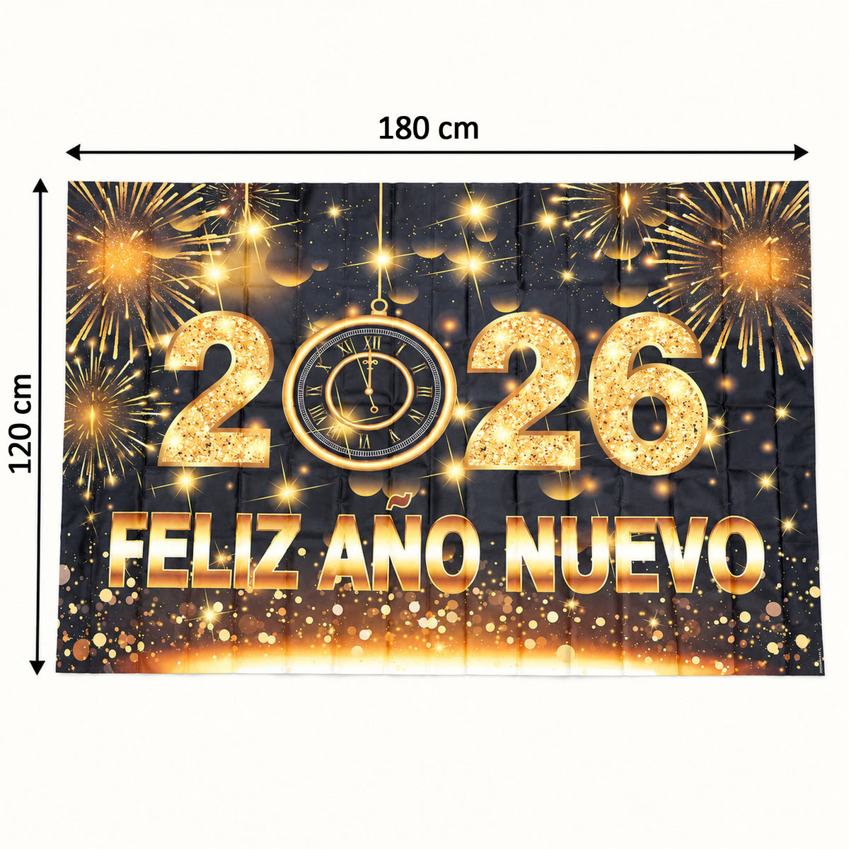 Backdrop dimensions 180 cm wide by 120 cm high