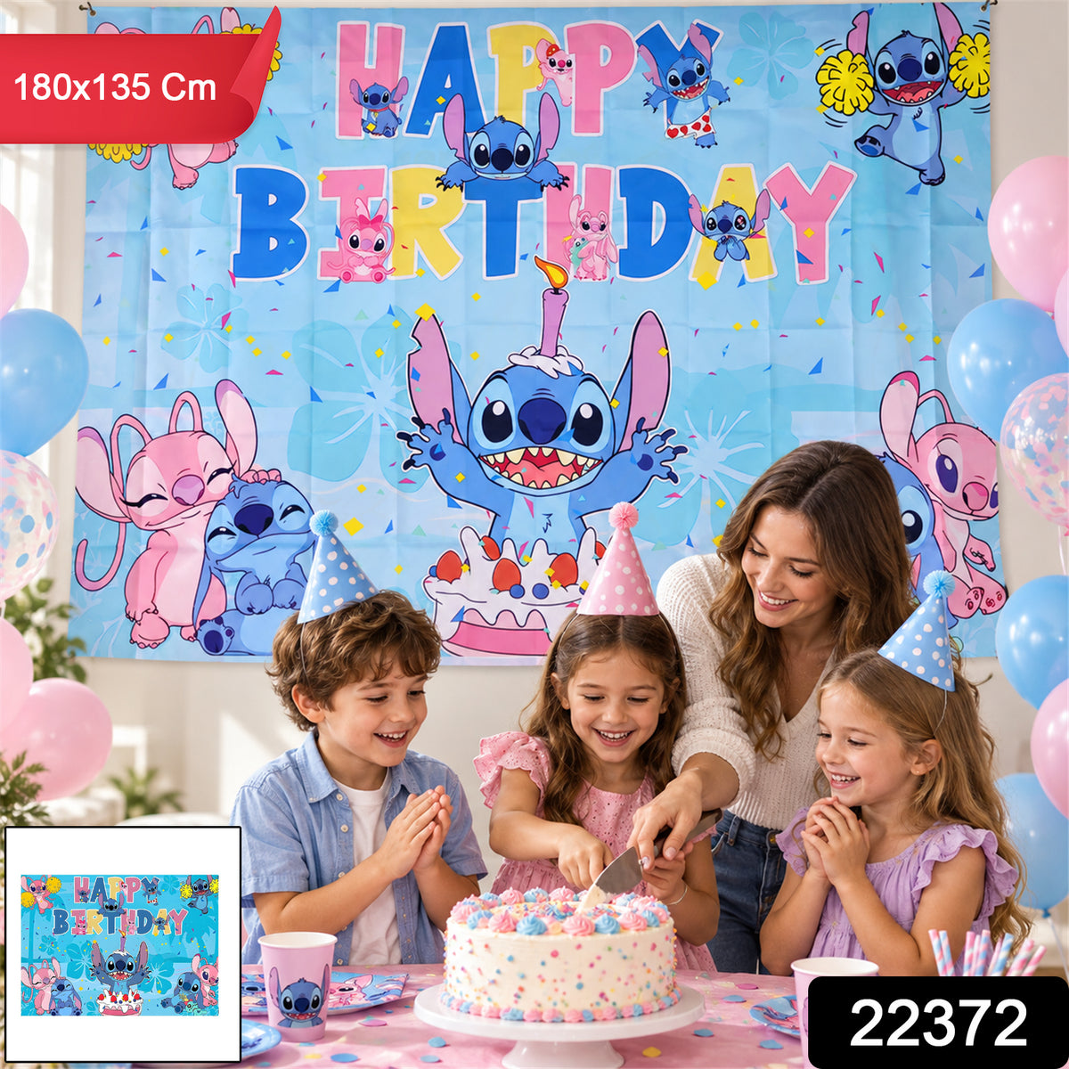 Birthday backdrop with product code 22372