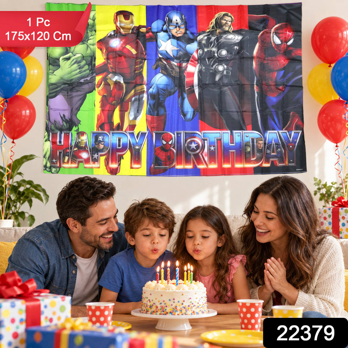 Birthday backdrop with product code 22379