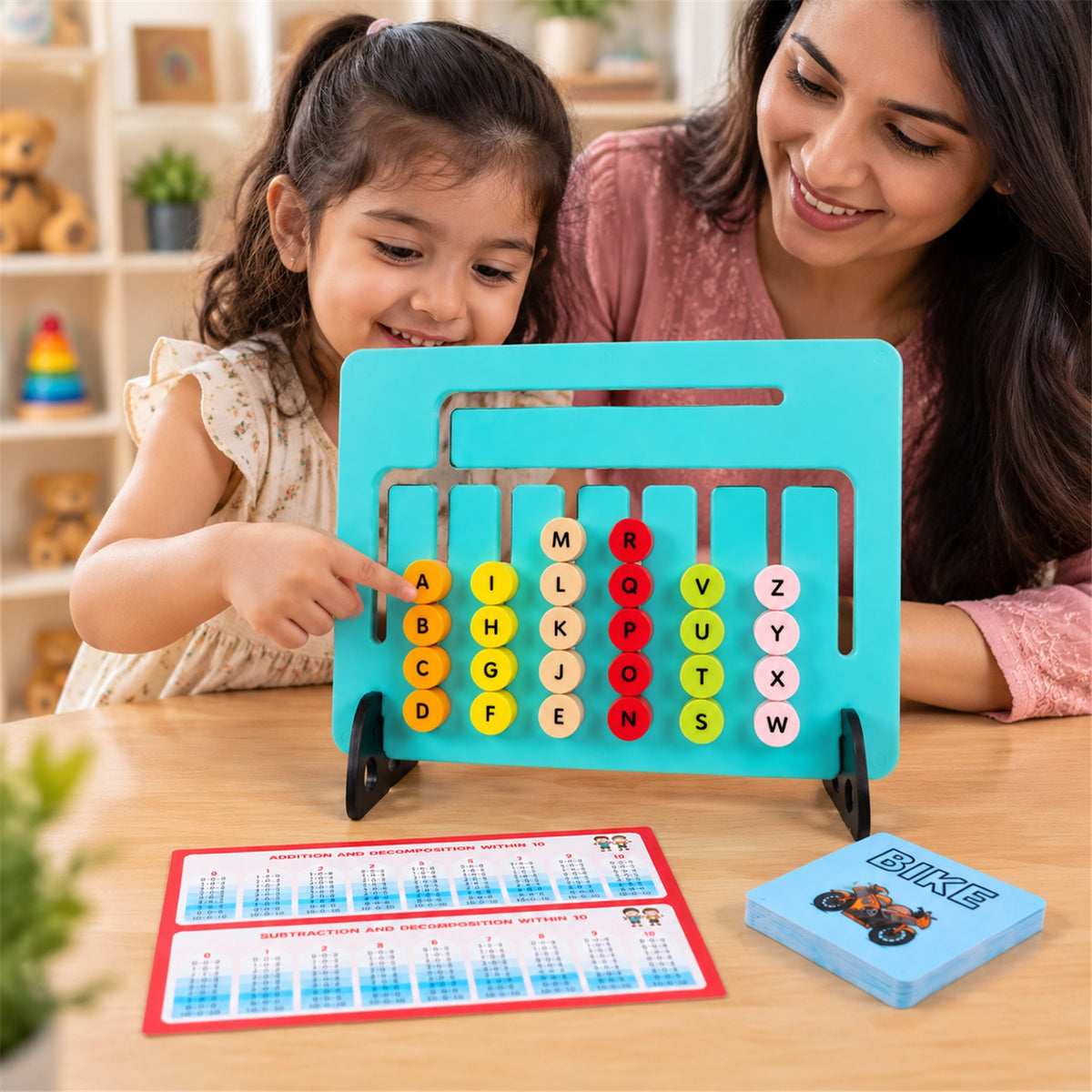 Alphabet activity board used for guided learning