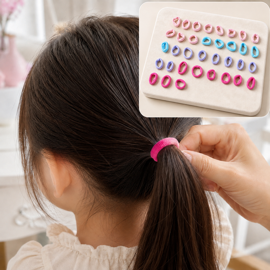 Elastic Hair Ties – Gentle, Durable & Convenient for Kids