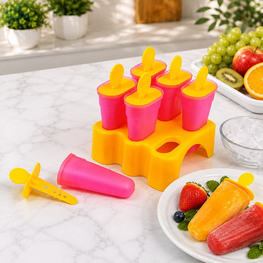 Kulfi Maker Mould Set – 6-Piece BPA-Free for Frozen Treats | Bake & Dwell