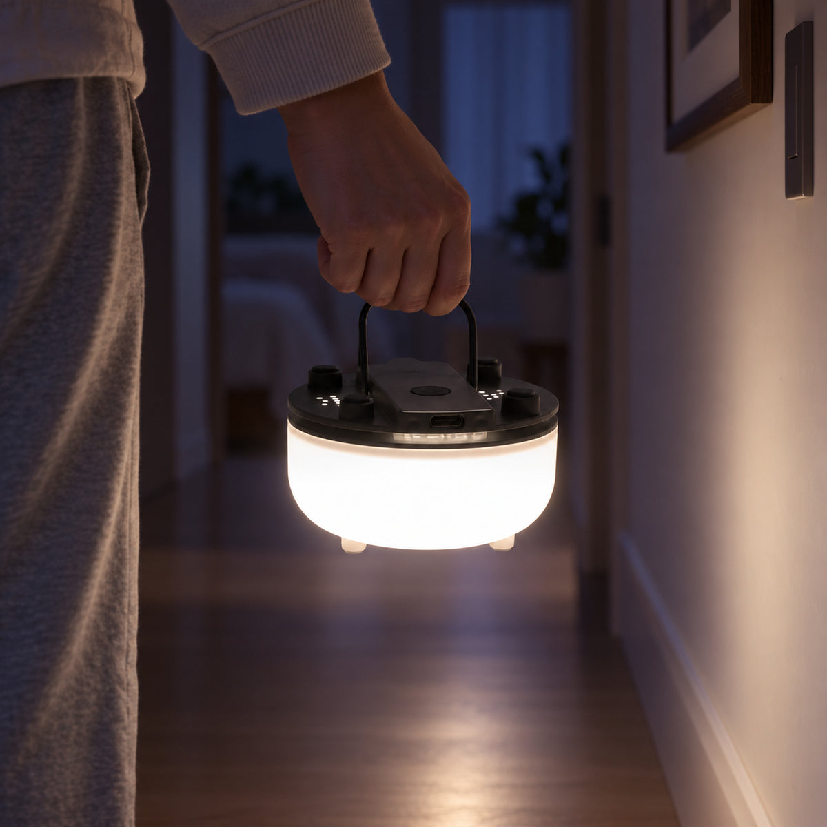 Seven colour LED night light with hanging handle 8