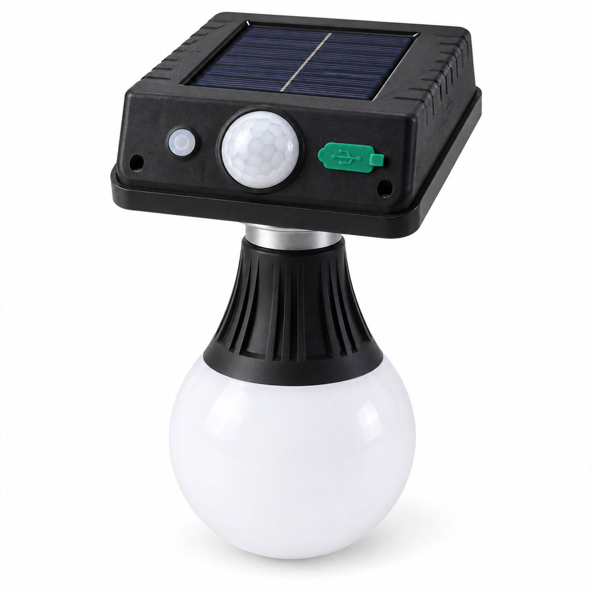 Solar motion sensor wall light with frosted bulb 5