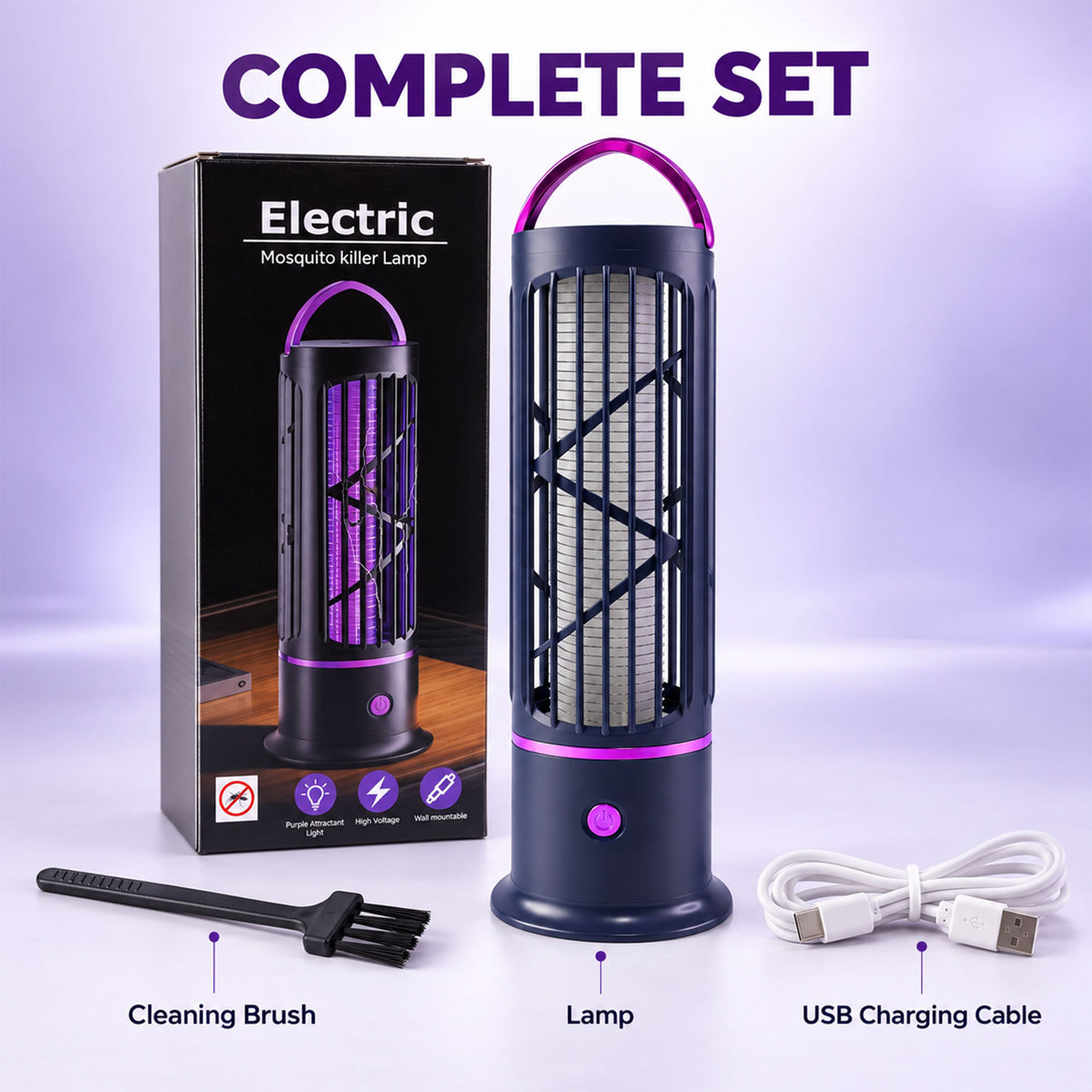 Electric mosquito killer lamp with carry handle 7