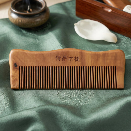 22881 wooden hair comb no sku