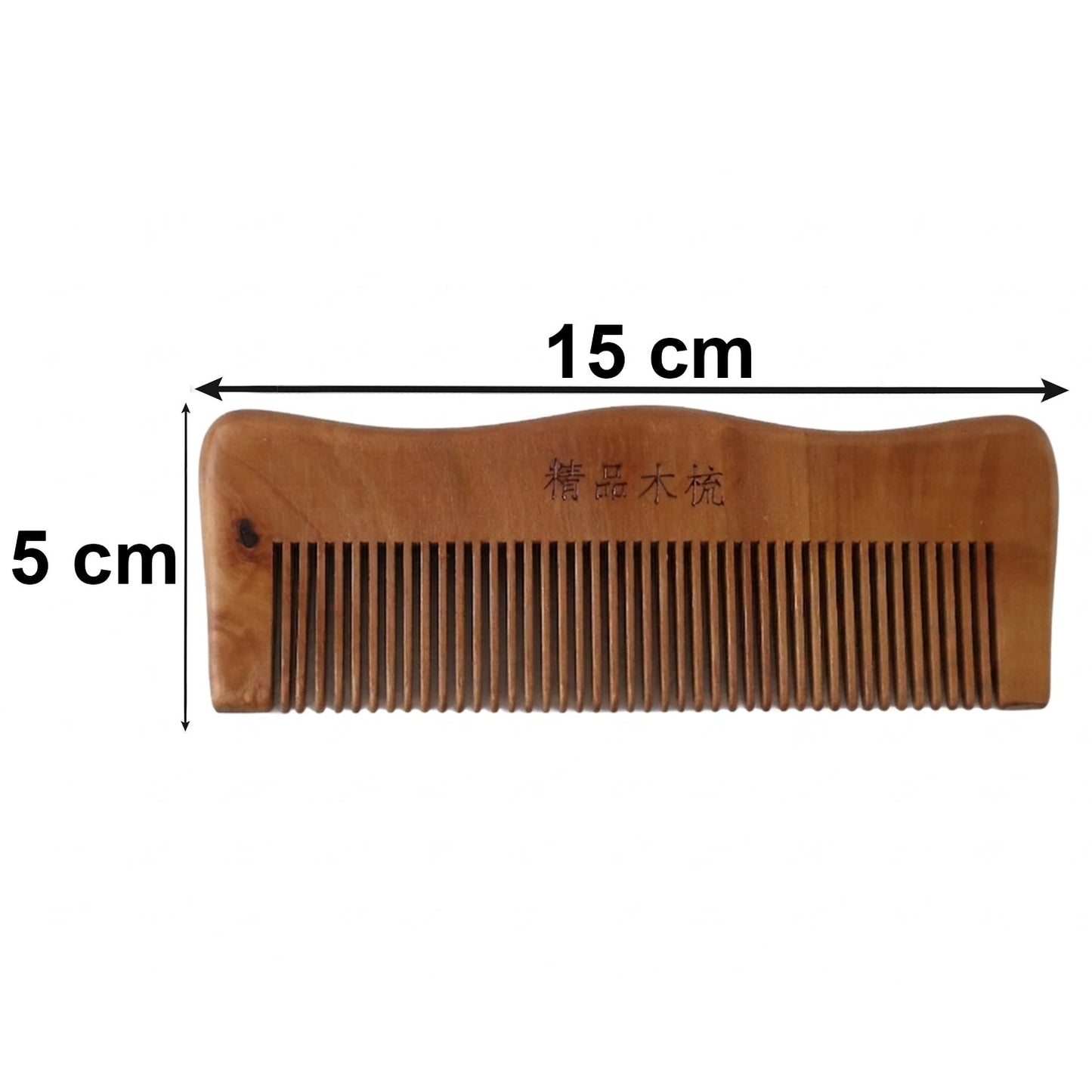 22881 wooden hair comb size