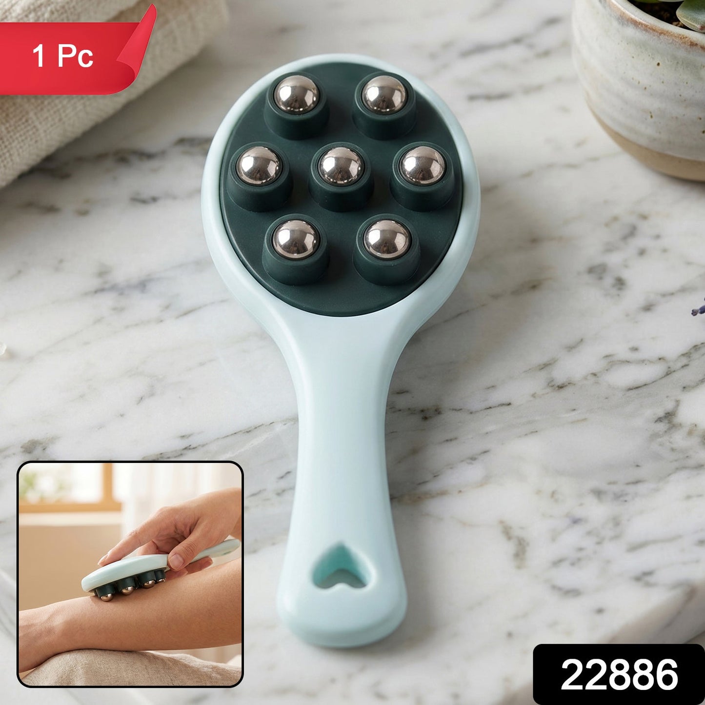 22886 handheld roller ball massager sku