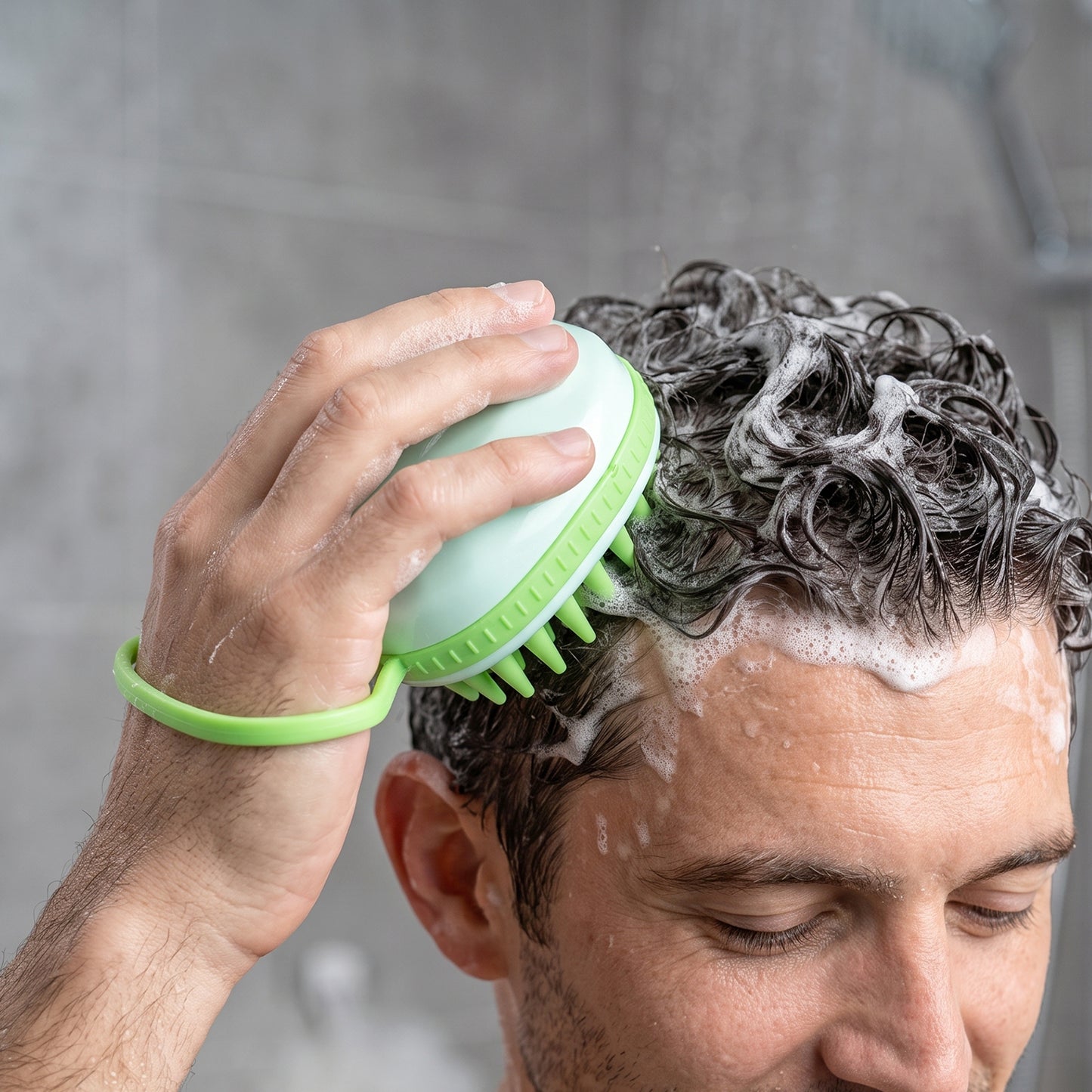 Silicone scalp massage shampoo brush - image 3