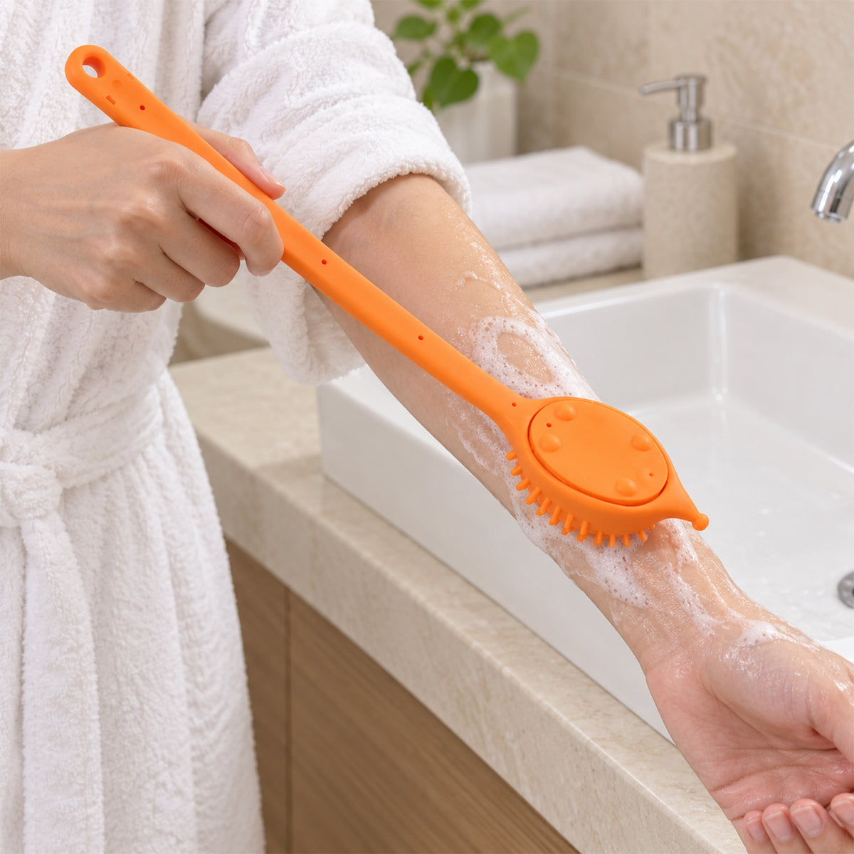 Silicone Body Scrubber for Arms