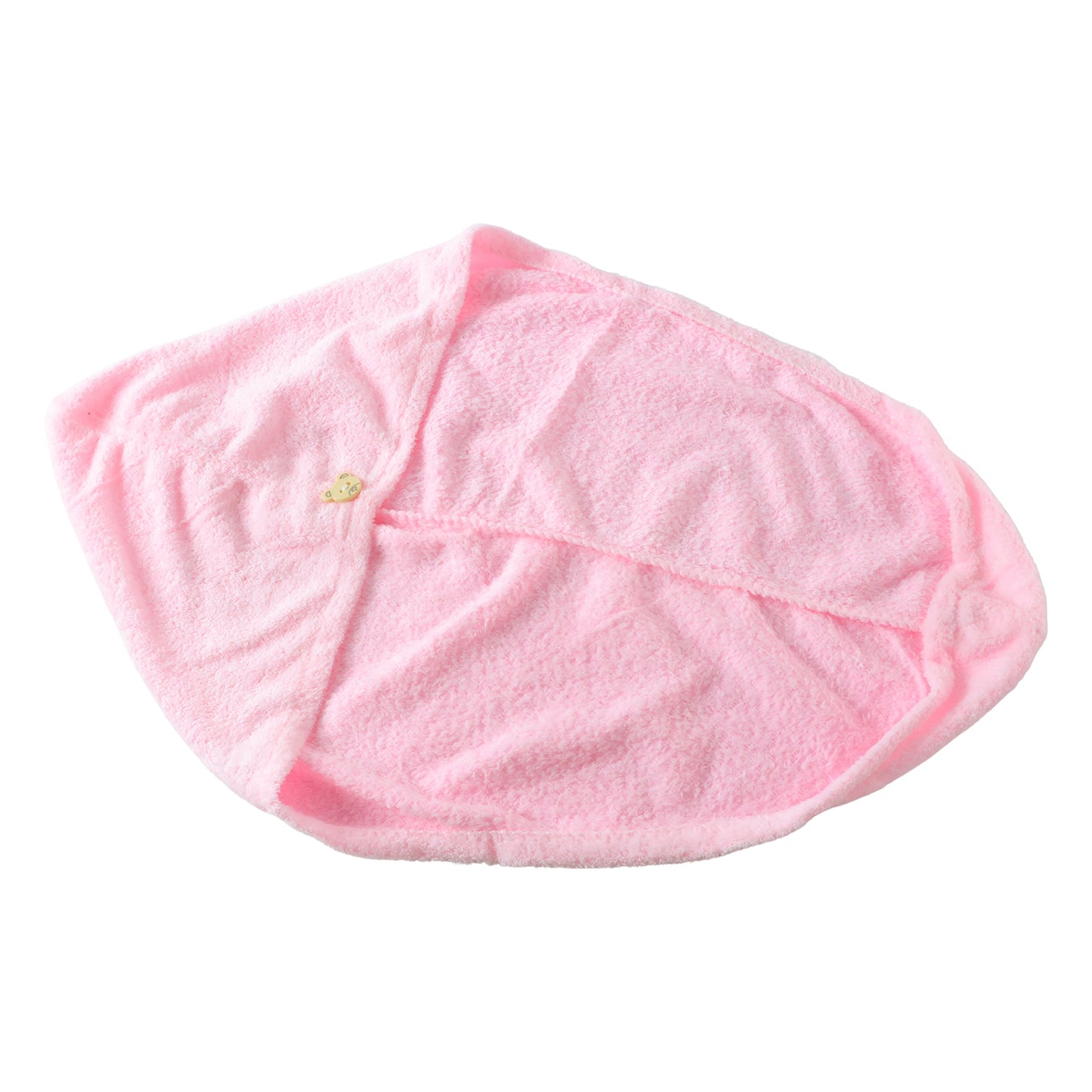 Microfiber hair wrap towel cap on white background