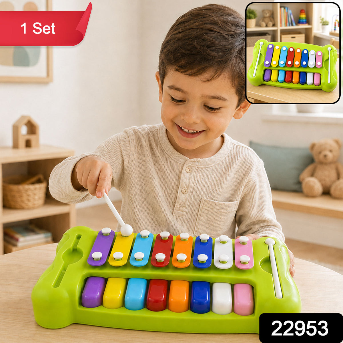 Kids piano xylophone musical toy image 2