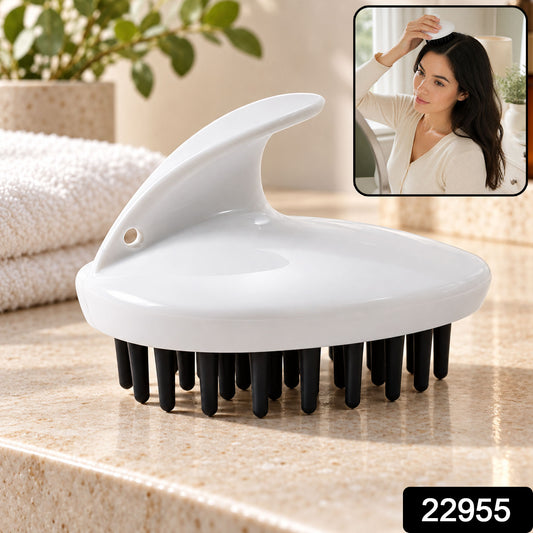 Hair scalp massager brush silicone bristles