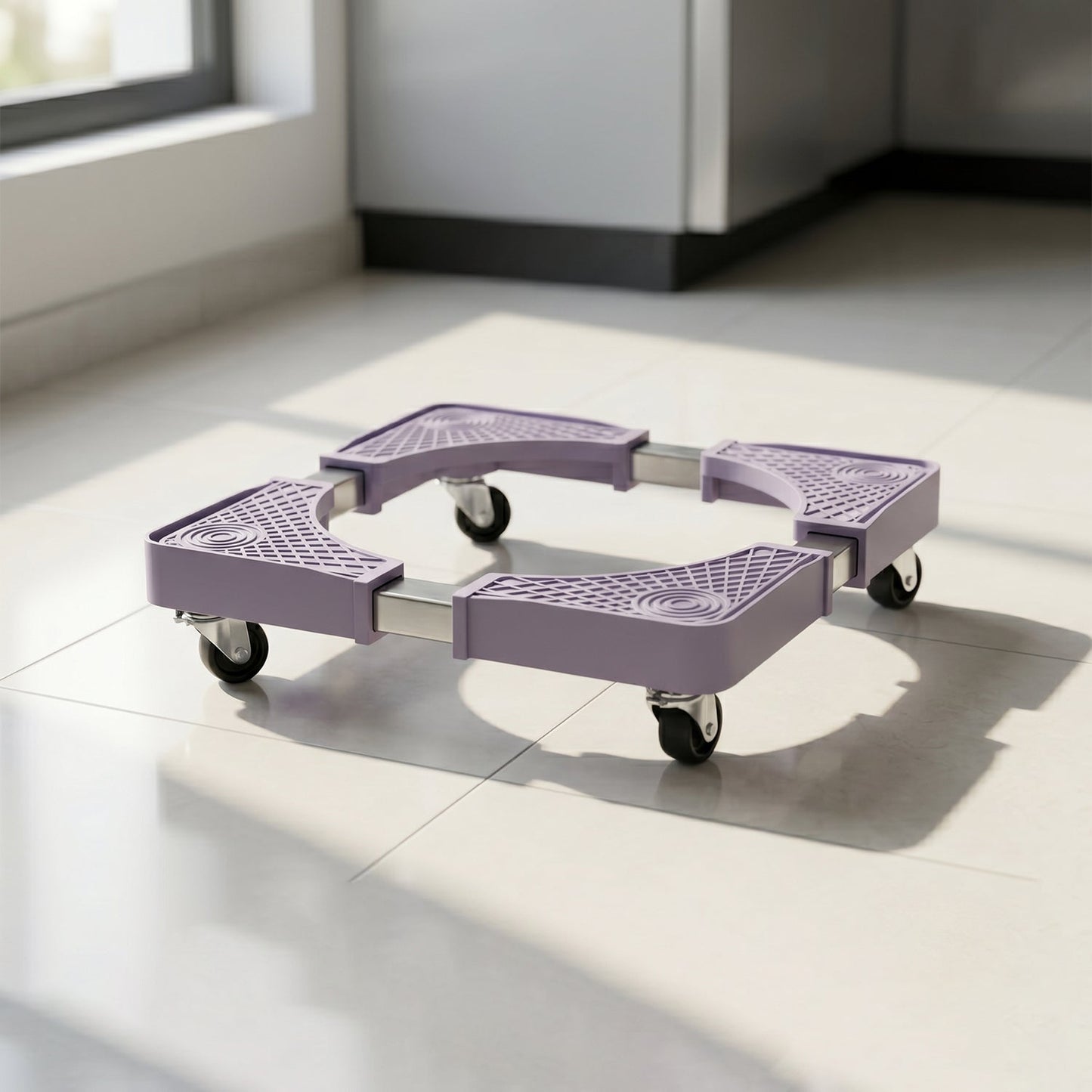 Washing Machine Stand with Wheels Adjustable Movable Base for Fridge (1 Pc)