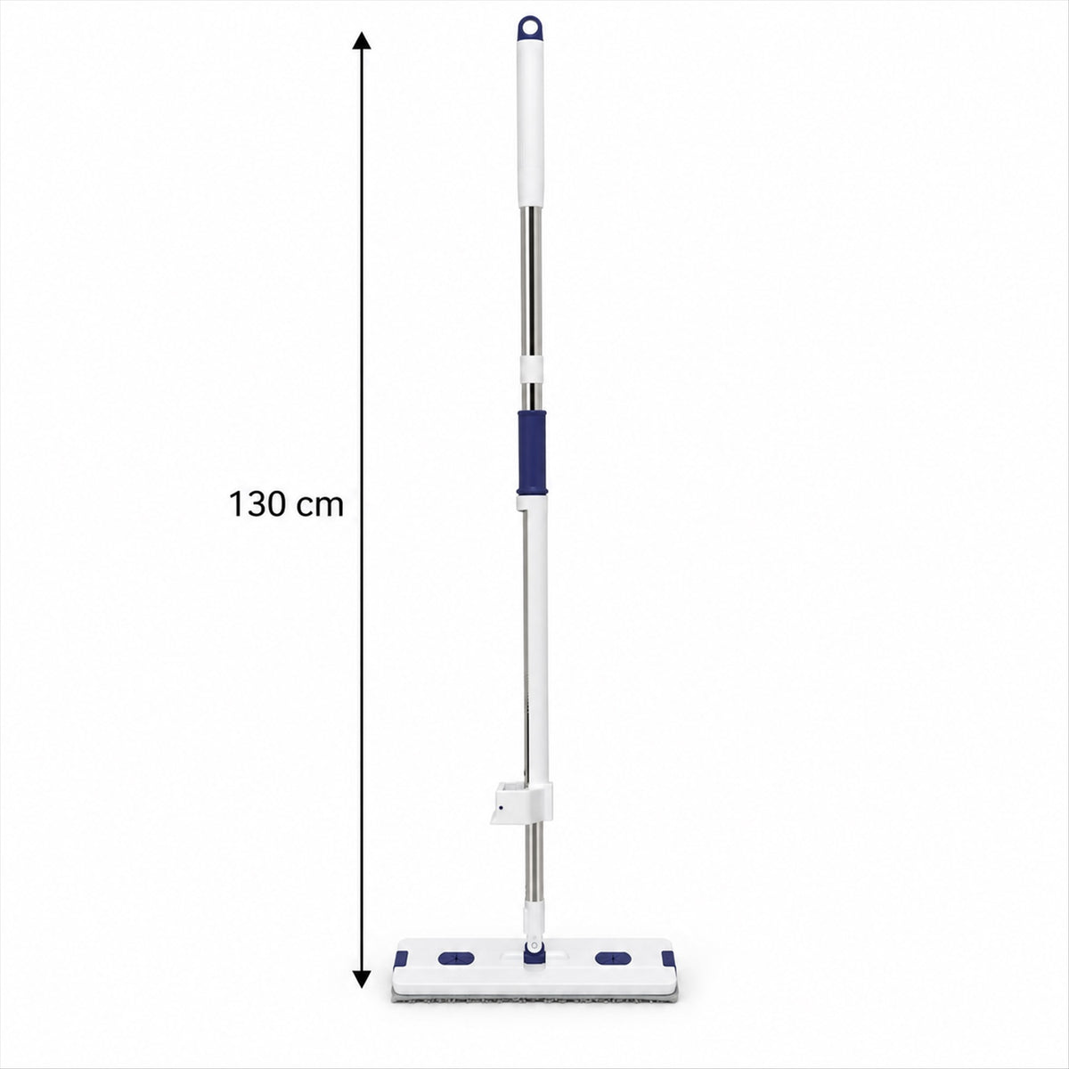Hand wash free flat mop and folding bucket - 130 Cm height