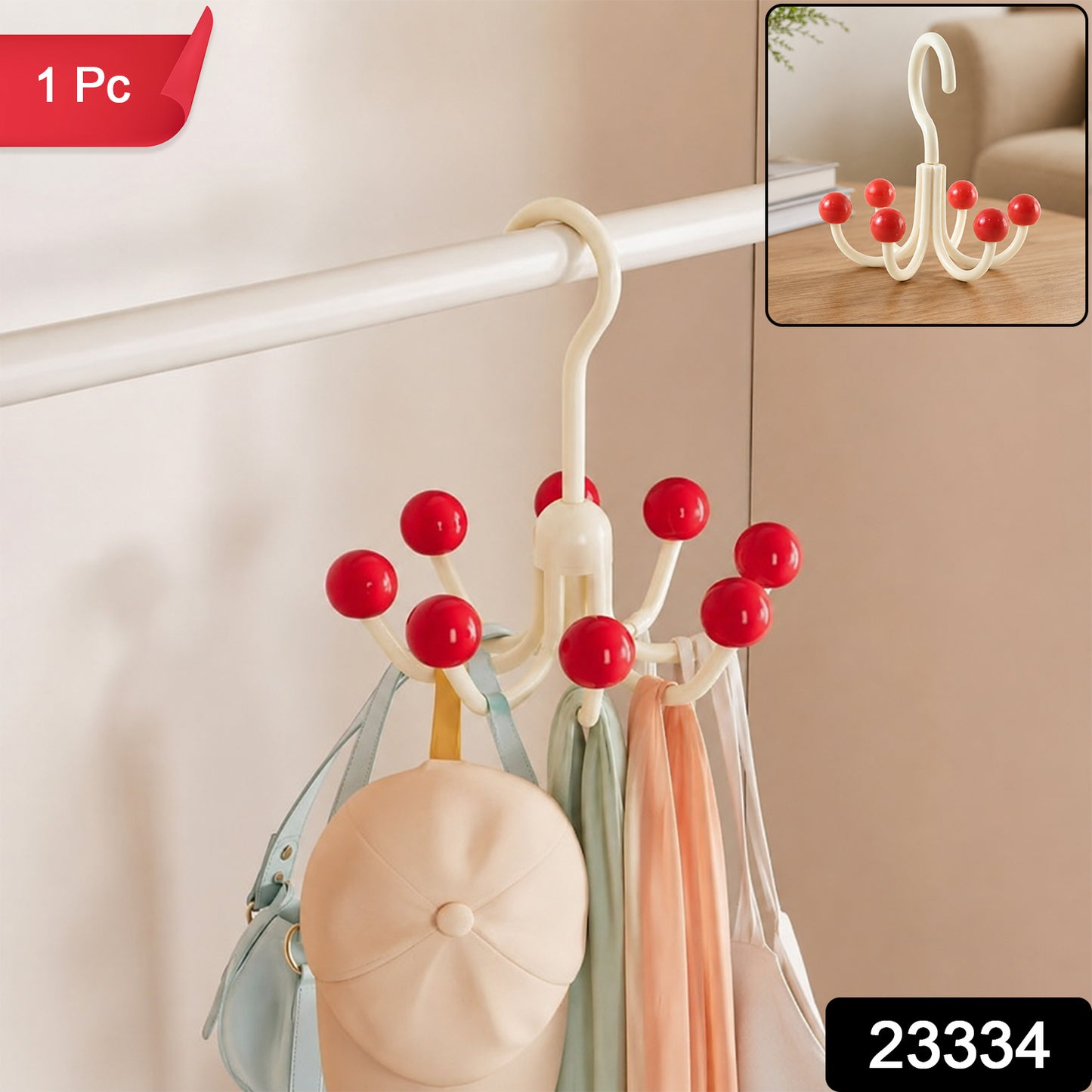 23334_multi_arm_rotating_hanger_hook full SKU image