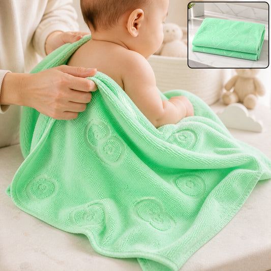 Soft microfiber bath towel lifestyle use