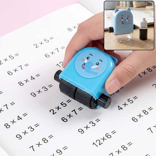 Kids multiplication practice math roller stamp clean product image without SKU