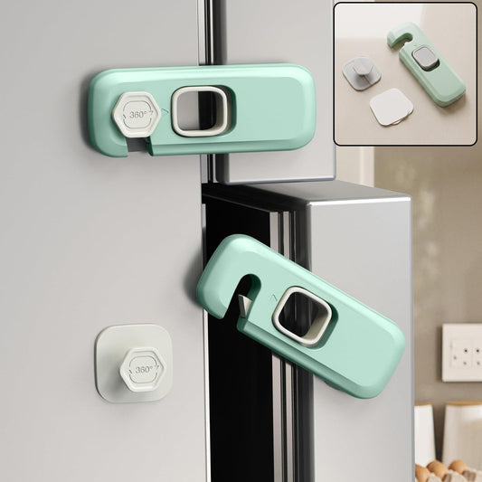 Adhesive child safety refrigerator lock clean product image without SKU