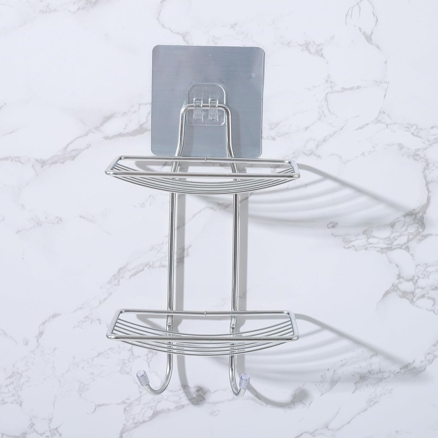 Adhesive hook holding rack