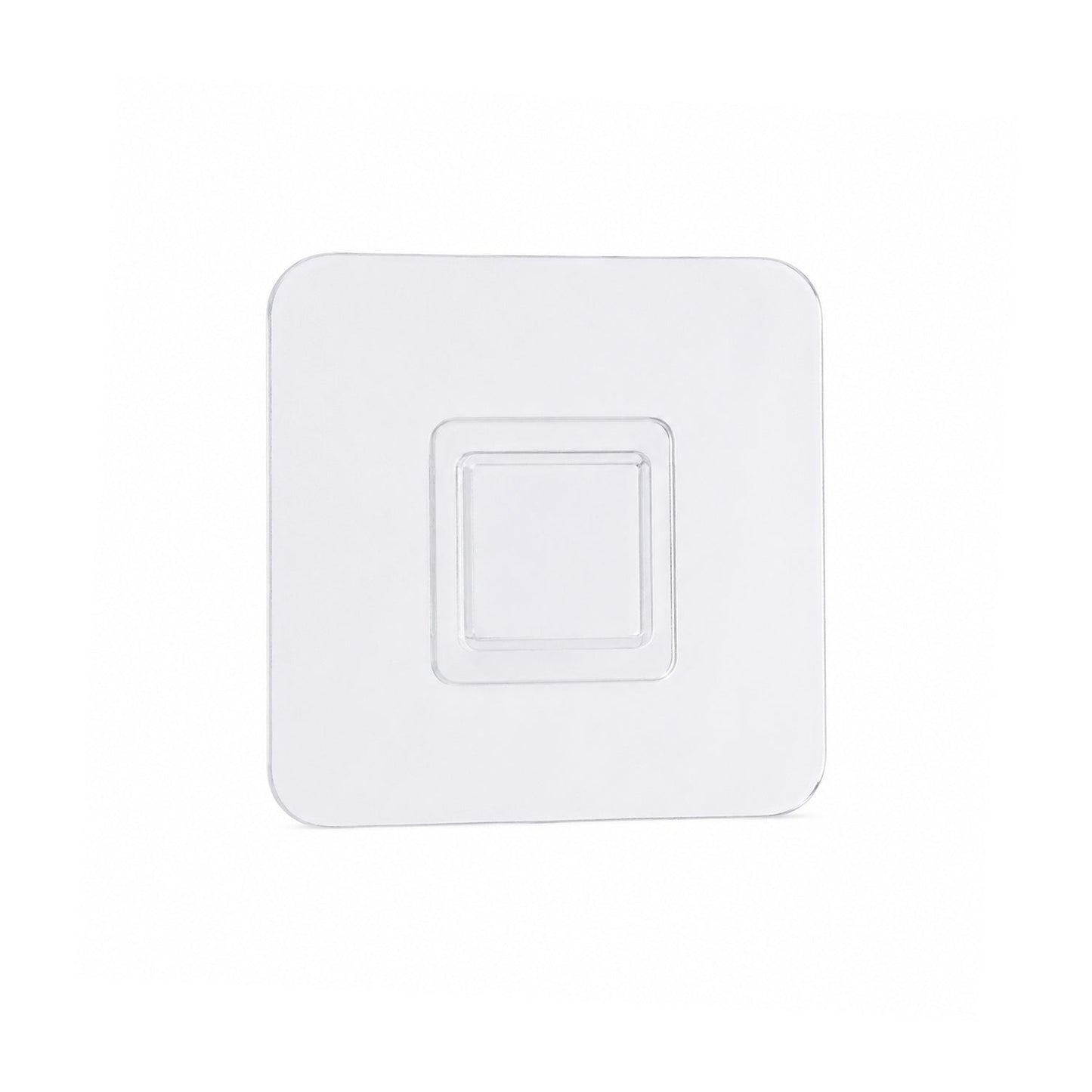 Transparent Self Adhesive Wall Hook Holder Punch Free for Kitchen Bathroom (1 Pc)