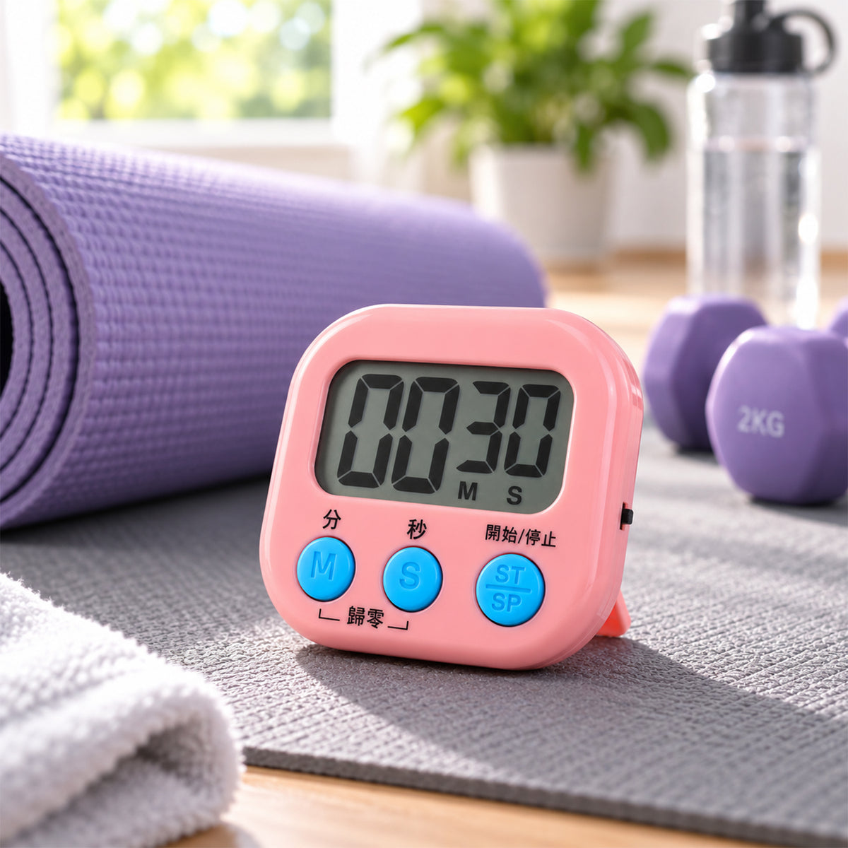 Digital kitchen timer features and use - view 08