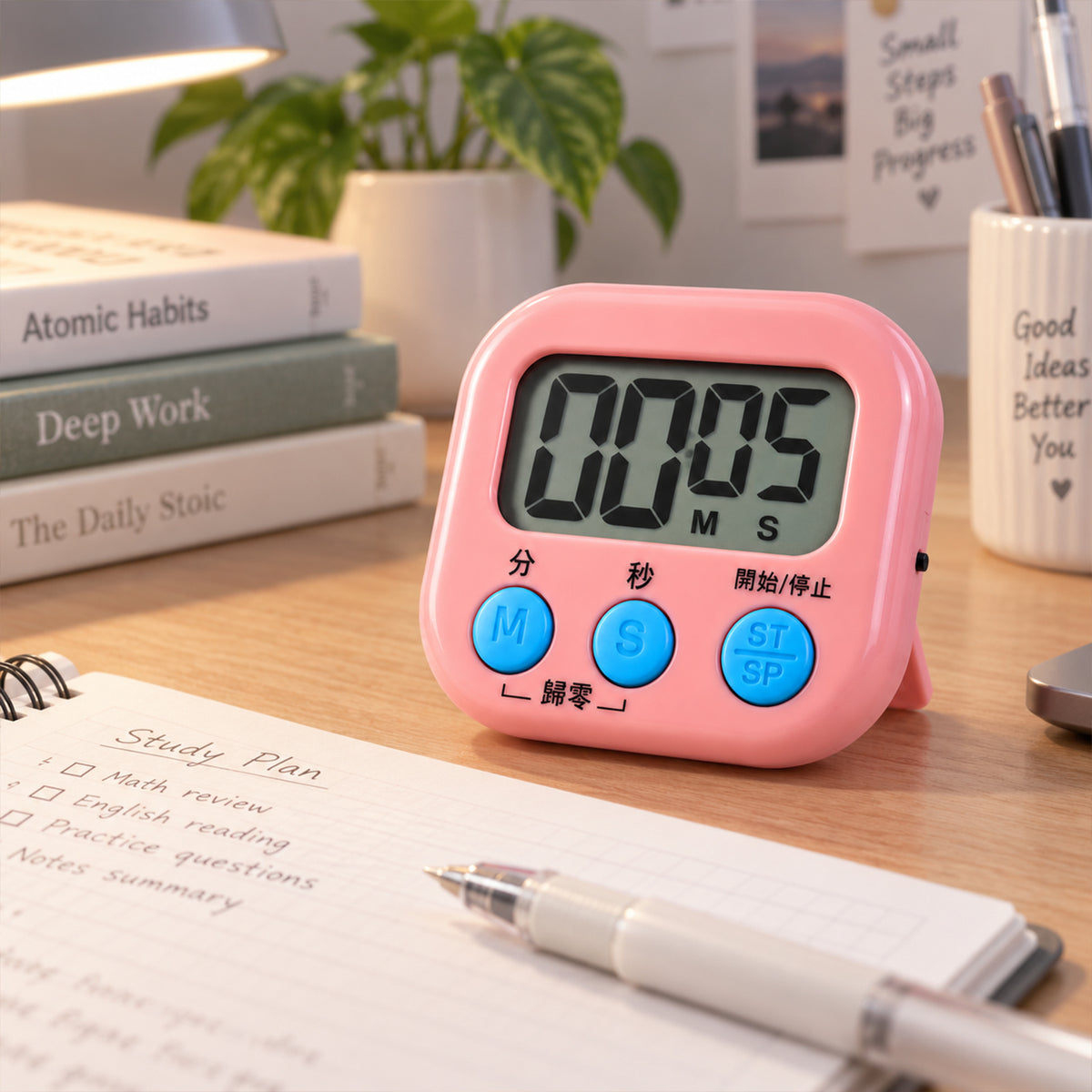 Digital kitchen timer features and use - view 09
