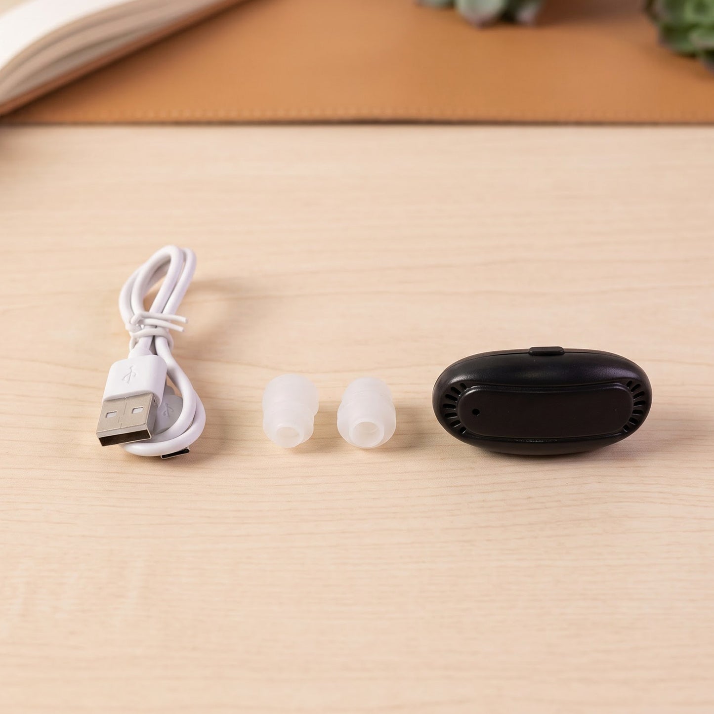 Portable nasal wellness device usage view