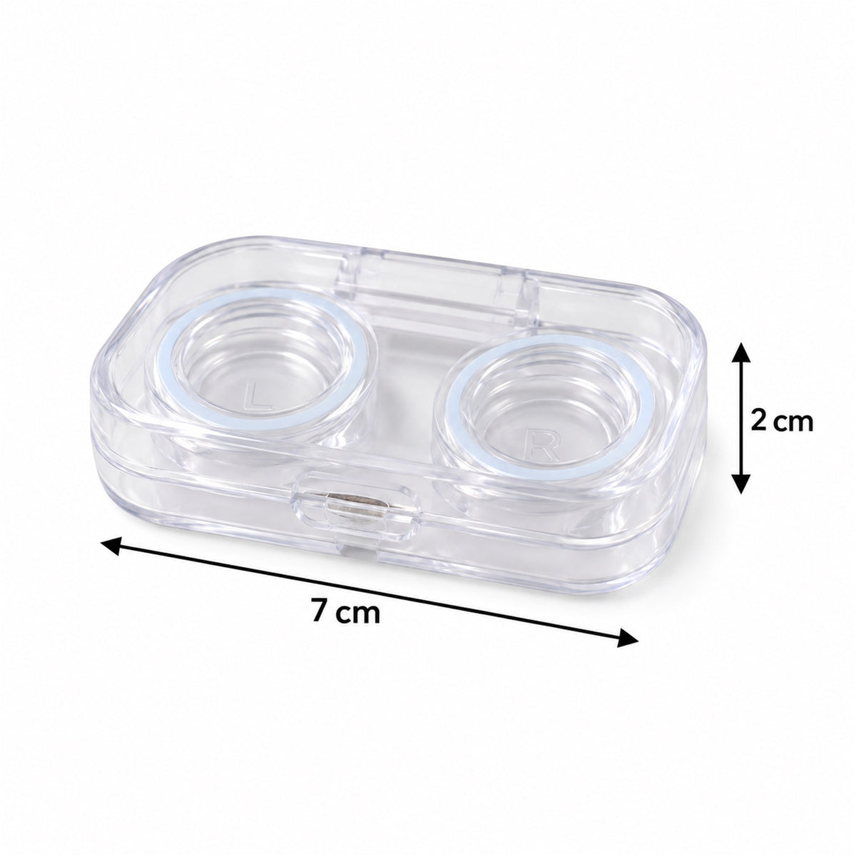 Compact contact lens case with tweezers and applicator 06