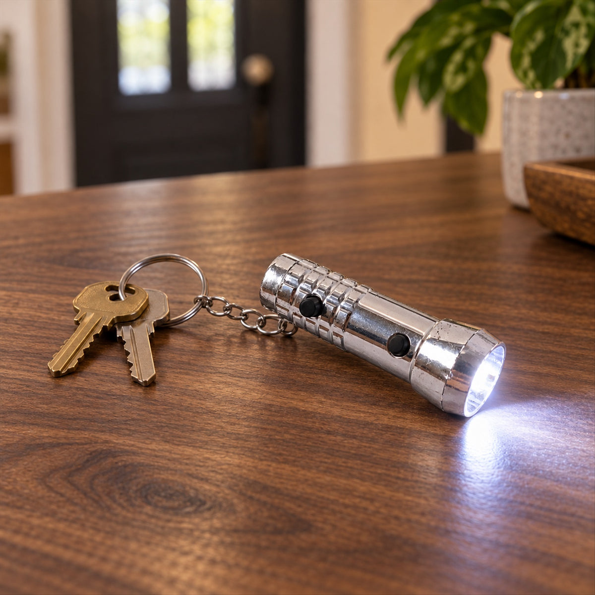 Mini keychain torch with white and UV light 3