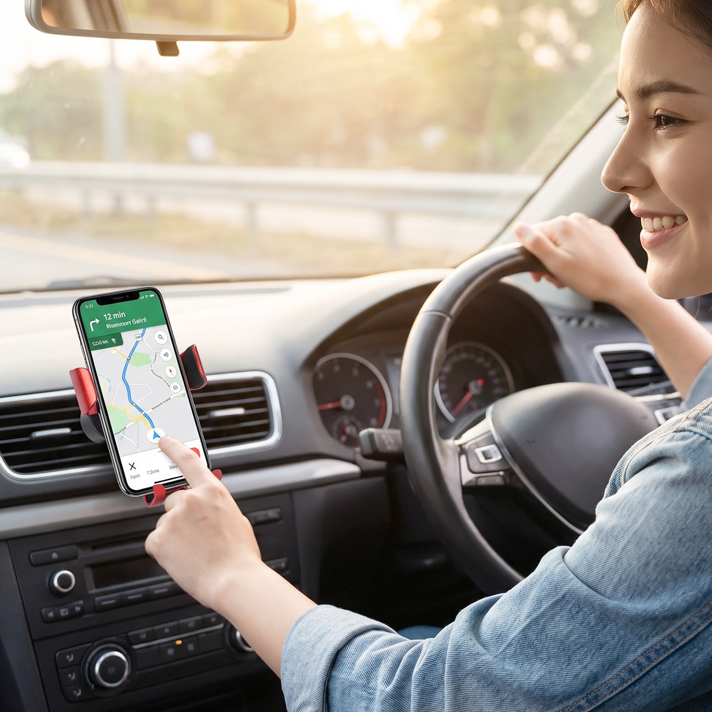 Car phone holder for navigation