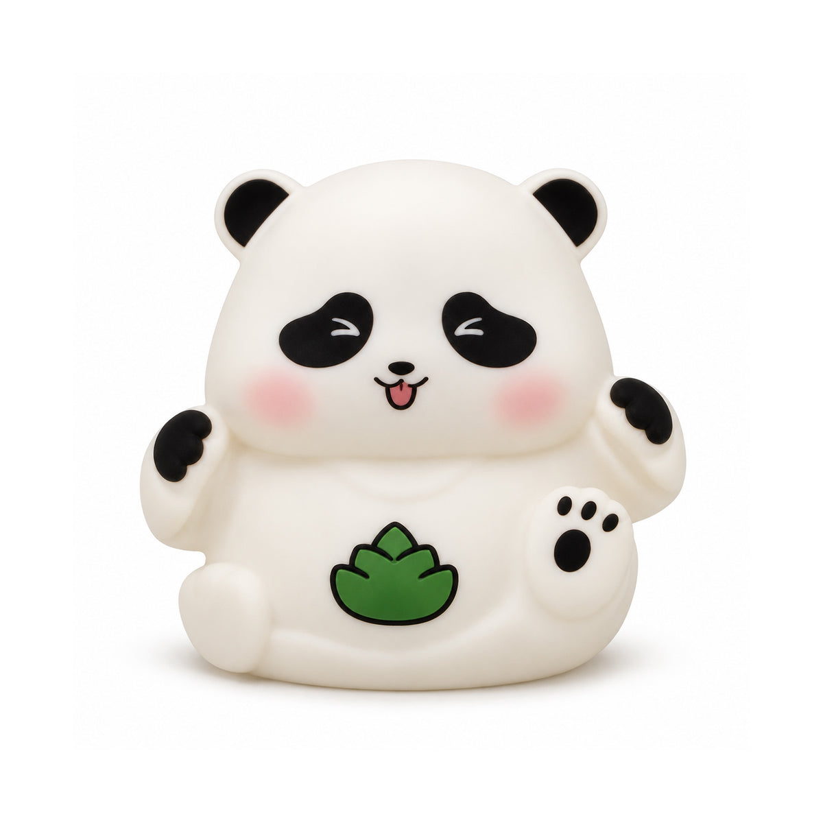 Panda night lamp on white background