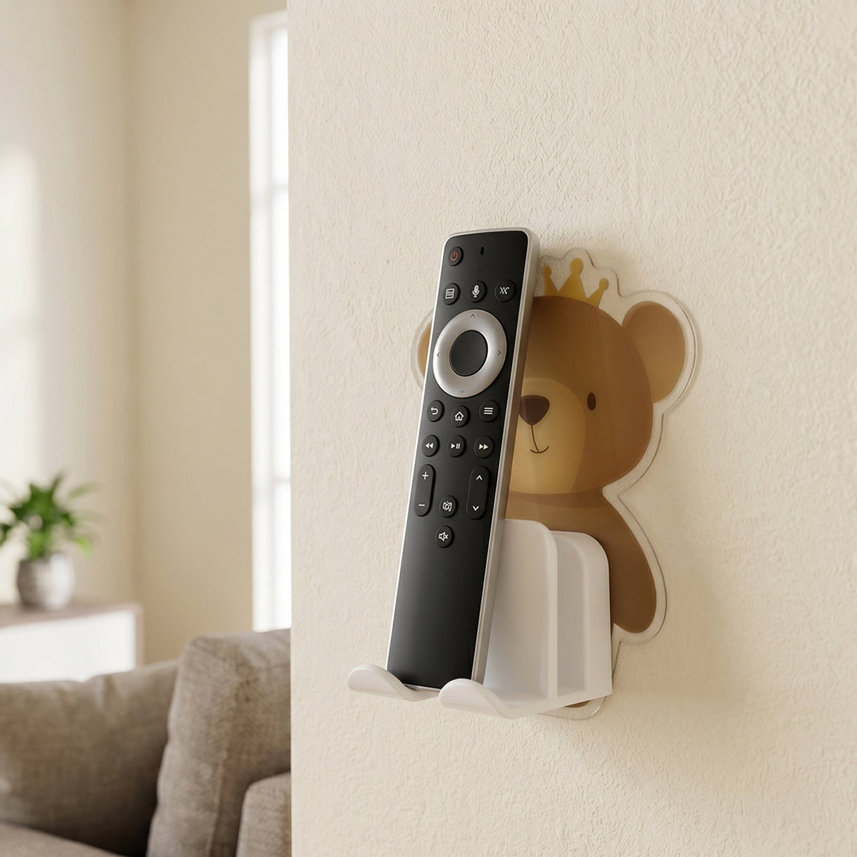 Simple installation of mobile holder on wall for clutter-free charging