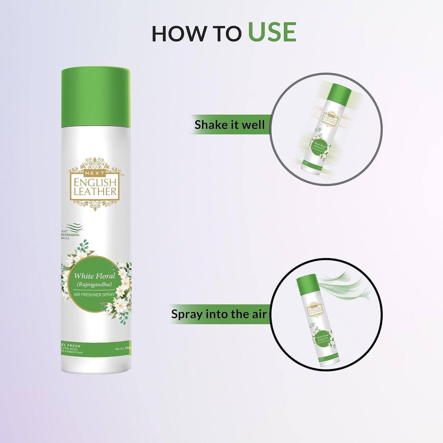 White floral freshener how to use