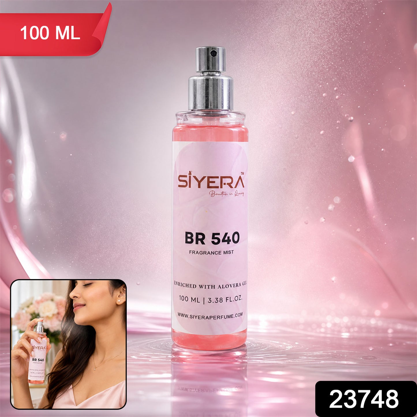 Fragrance Mist Body Spray Enriched with Aloe Vera Gel (100 ml)