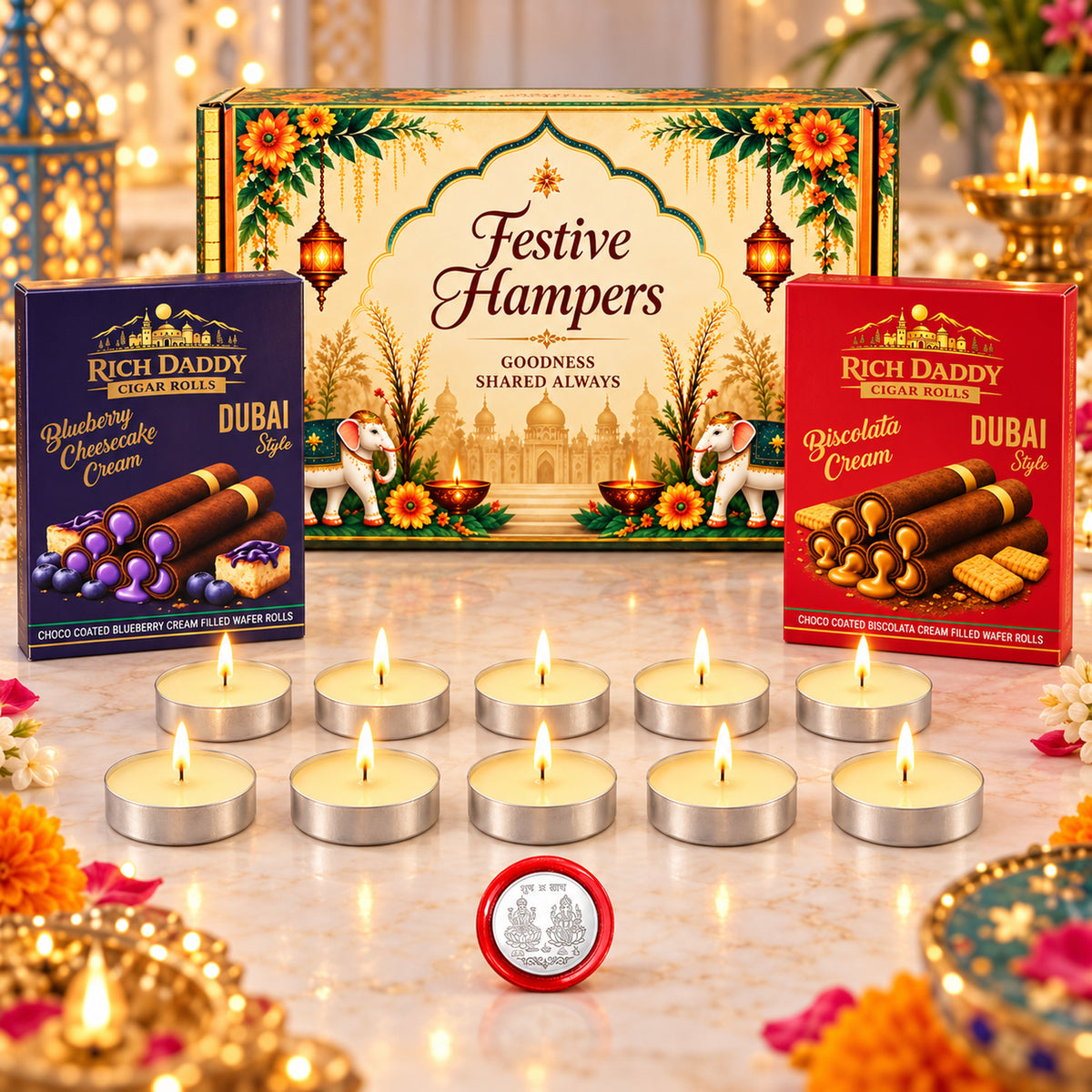 Tea Light Candles Wafer Gift Hamper