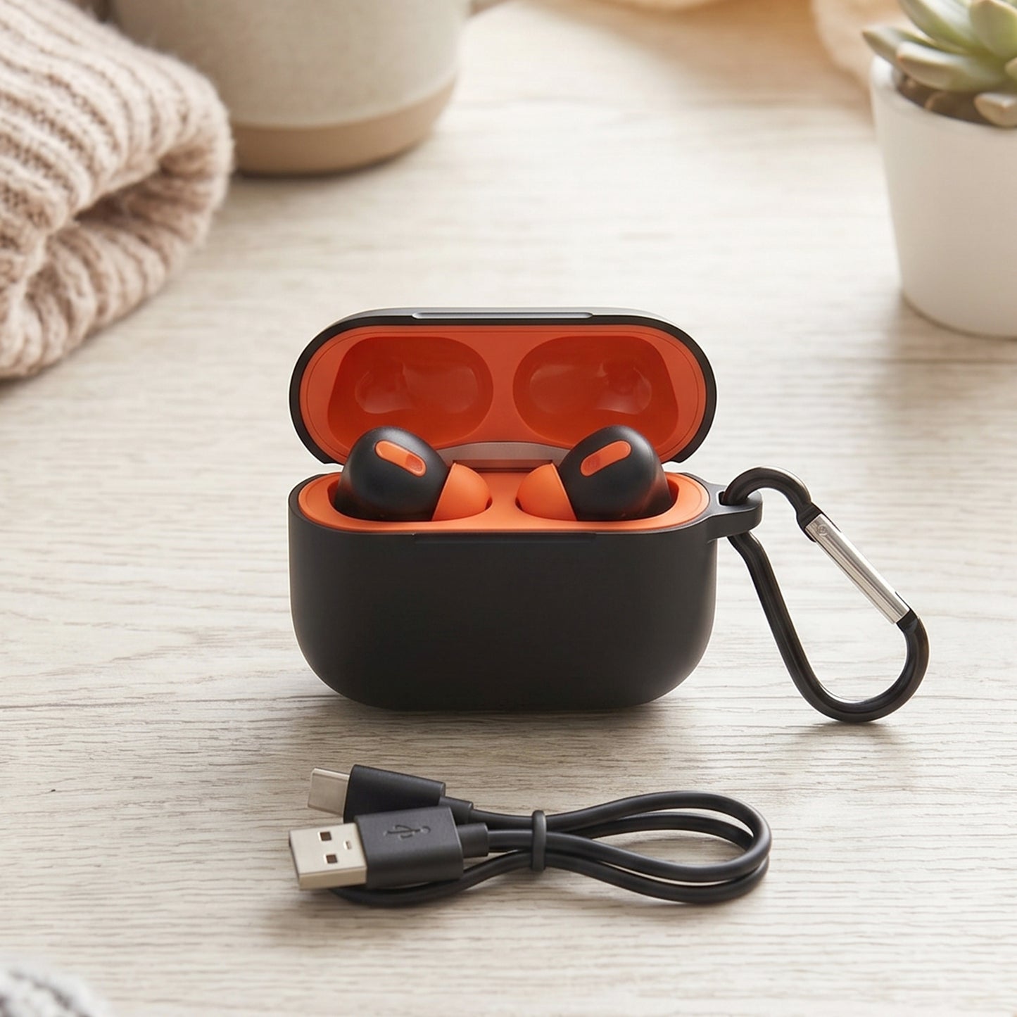 Wireless TWS earbuds product photo