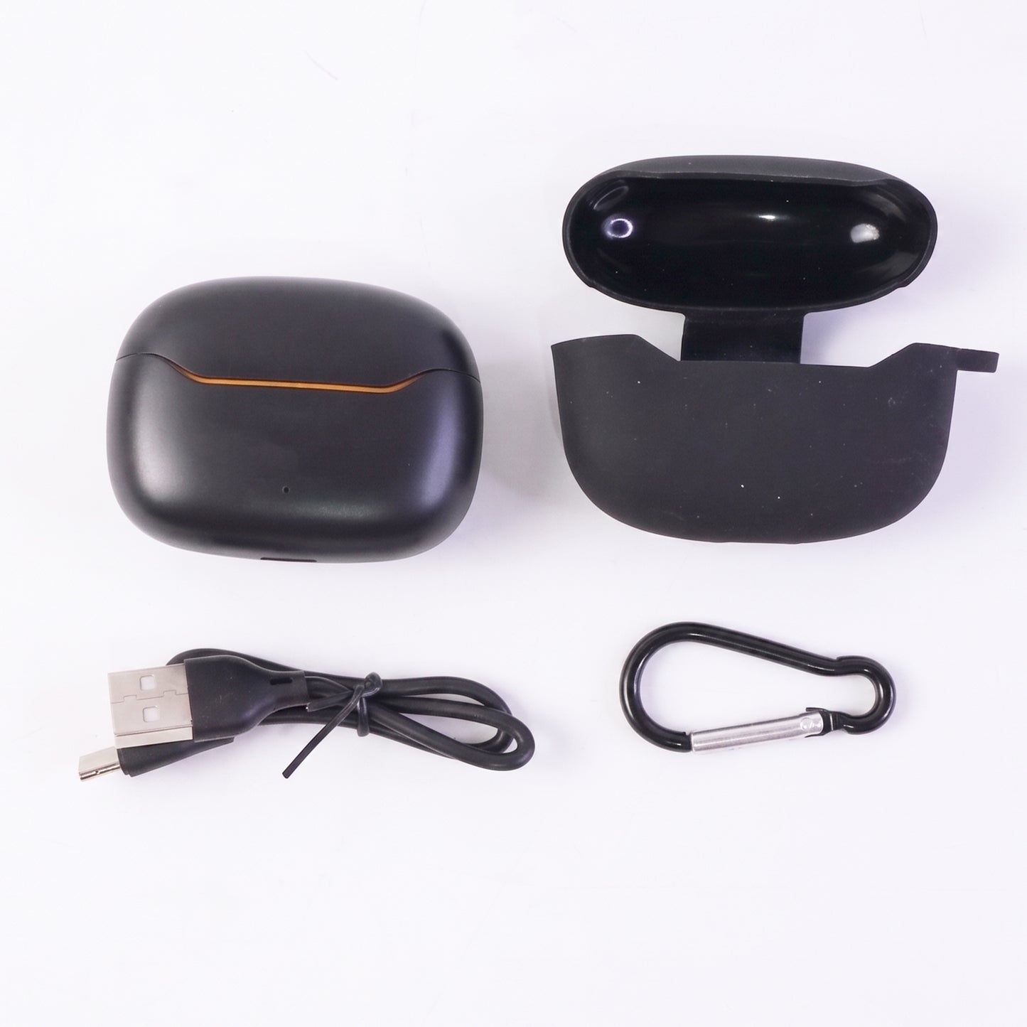 Wireless TWS earbuds silicone case size detail