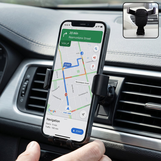 Gravity car mobile phone holder with air vent mount