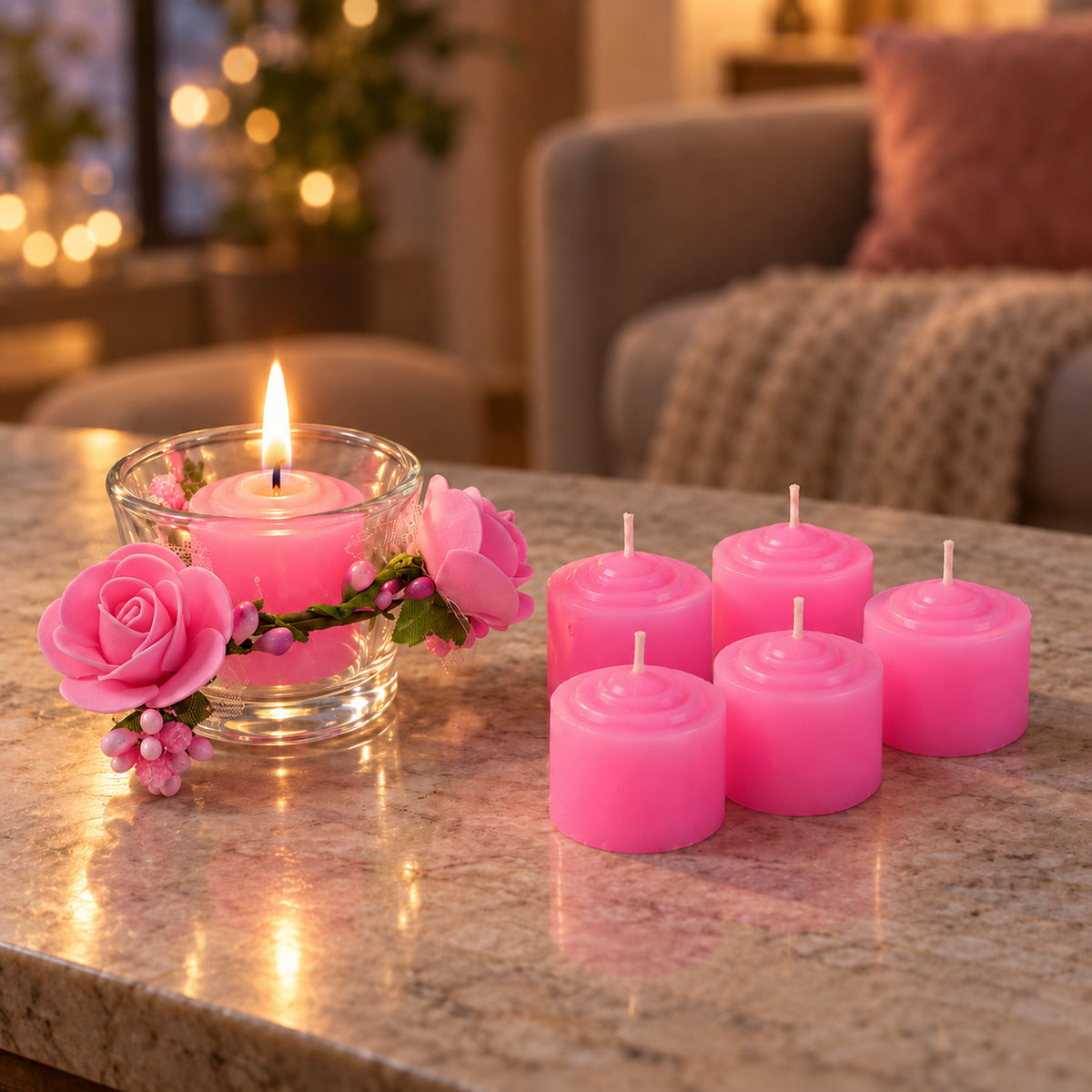 Decorative pink candle gift set with floral glass holder Pink_Candle_Gift_Set_09.jpg