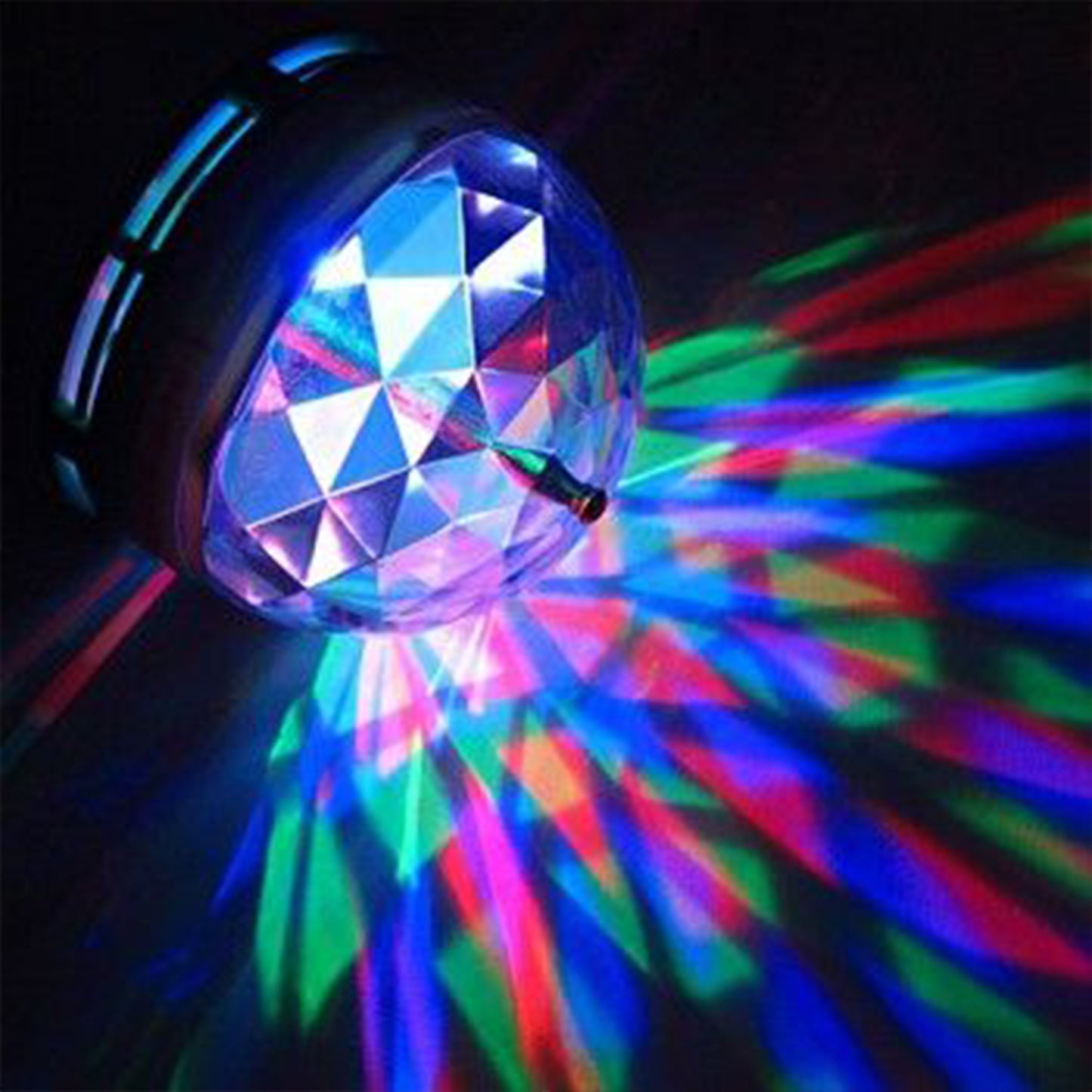 Rotating LED crystal disco light effect