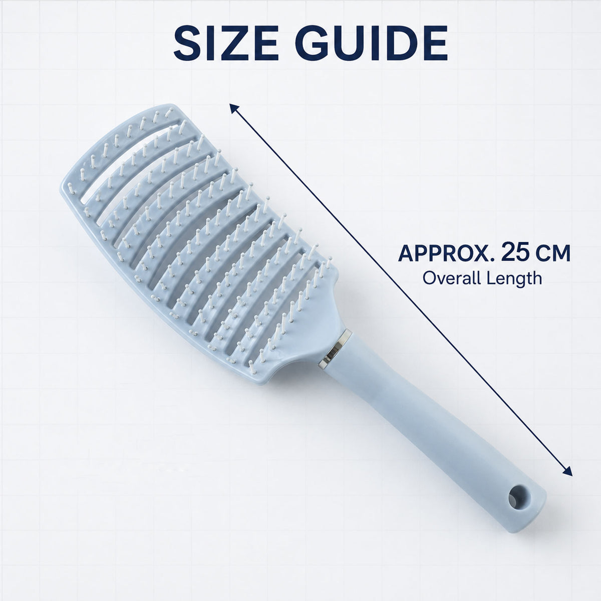 Plastic curved vented hair brush product image 6