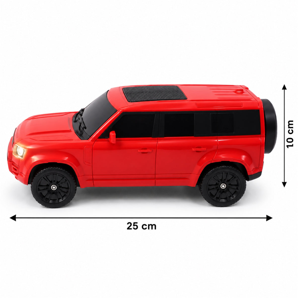 Car shaped speaker dimensions 25 cm long and 10 cm high