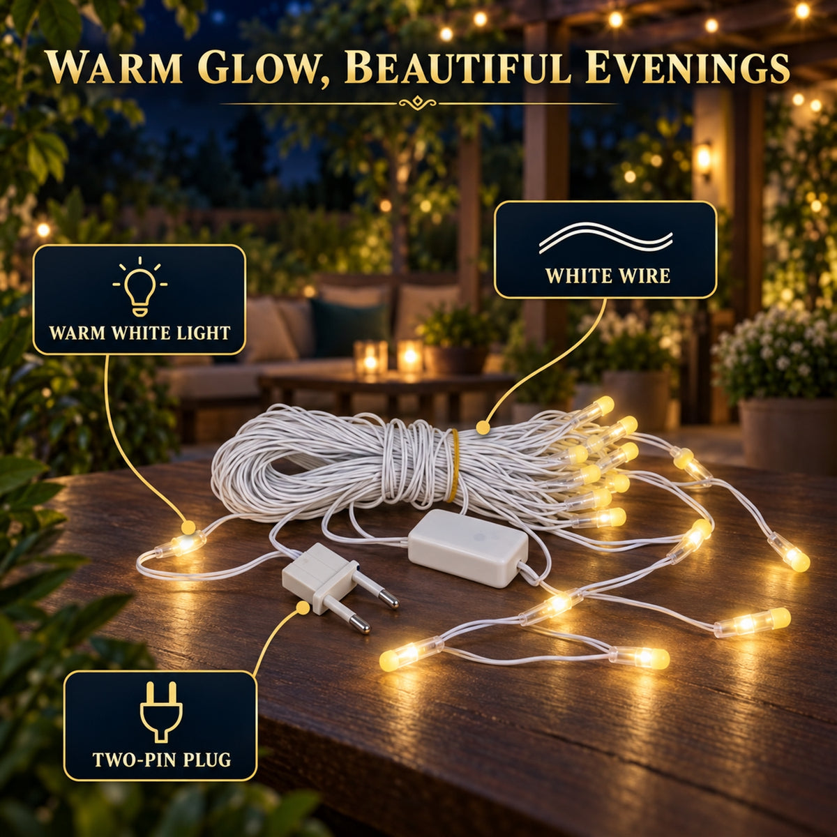 String light size 10 metre