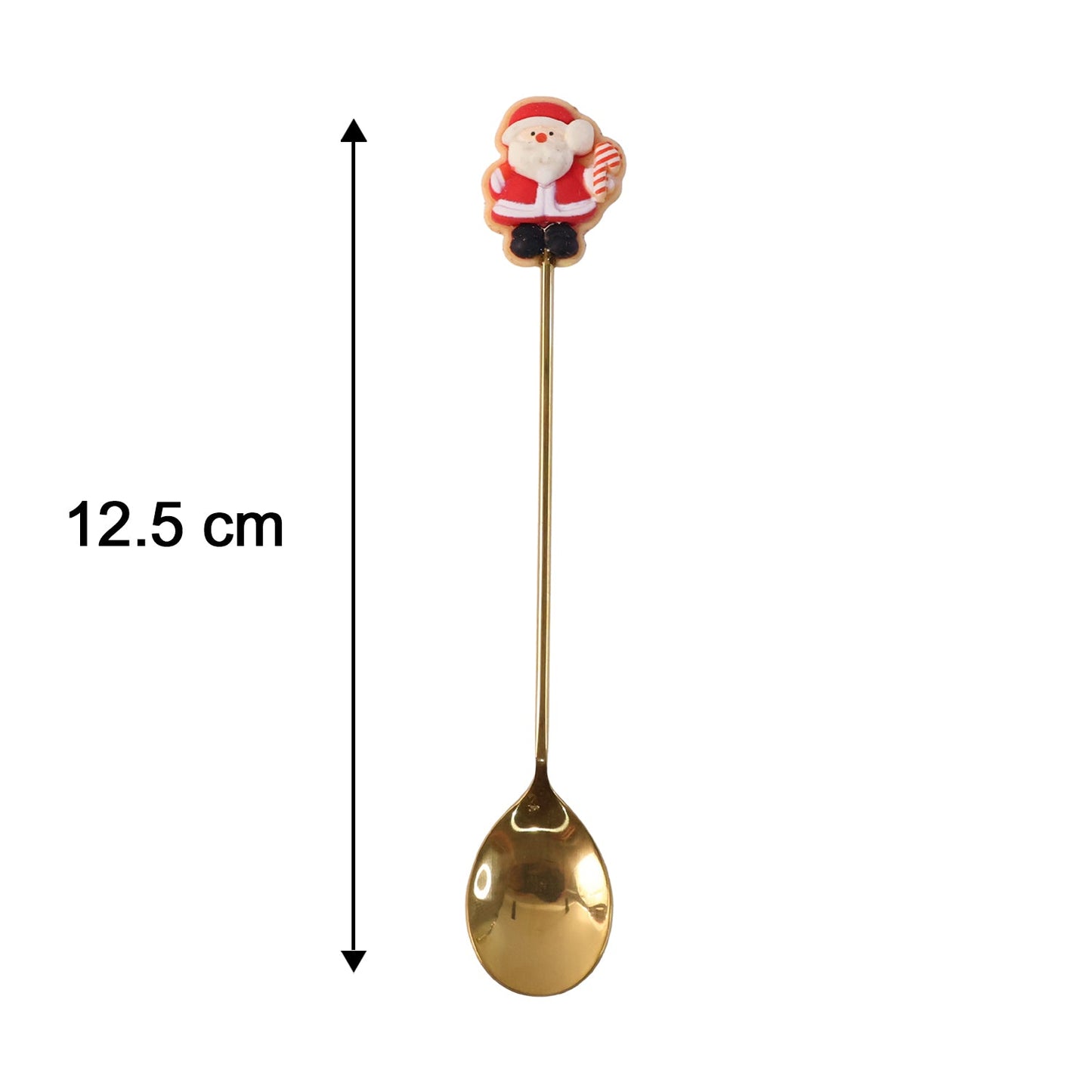 Mix Golden Cartoon Spoon Set with Gift Box Steel Dessert Coffee Tea Spoons (4 Pc Set)